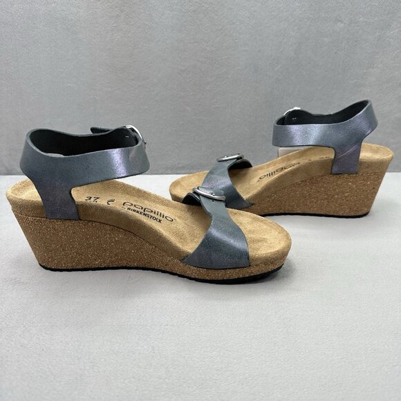 Papillio Birkenstock Soley Womens Size 9 Ring Buckle Sandal Wedge Platform NEW - Picture 5 of 8